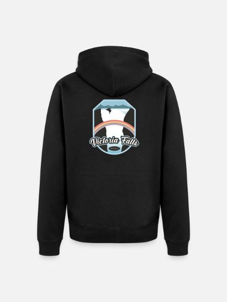 Victoria Falls - Zimbabwe - Unisex Premium Organic Zip Hoodie - black