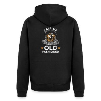 Whisky - Veste à capuche bio Premium Unisexe - noir - Dos - Nico (187cm)