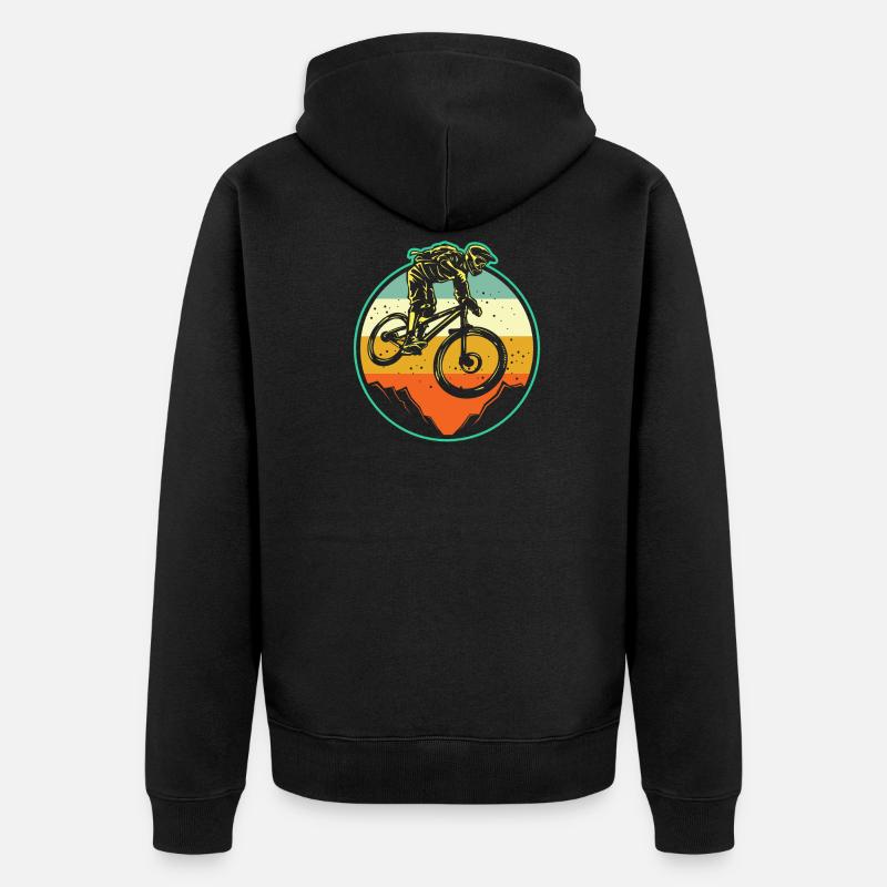 VTT VTT Rétro - Veste à capuche bio Premium Unisexe - noir