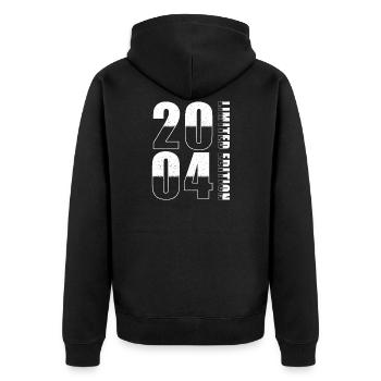 2004 Édition Limitée Anniversaire - Veste à capuche bio Premium Unisexe - noir - Dos - Nico (187cm)