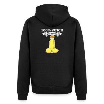 Urologie I Procédure de vasectomie I 100% Jus Non - Veste à capuche bio Premium Unisexe - noir - Dos - Nico (187cm)