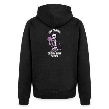 X-Ray Cat Rad Tech Art - Veste à capuche bio Premium Unisexe - noir - Dos - Nico (187cm)