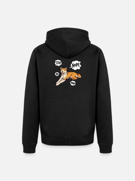 Akita Inu - Unisex Premium Organic Zip Hoodie - black