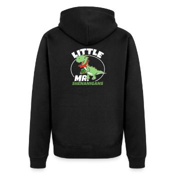Petit Mr Shenanigans Passionné Dino Boy St Patri - Veste à capuche bio Premium Unisexe - noir - Dos - Nico (187cm)