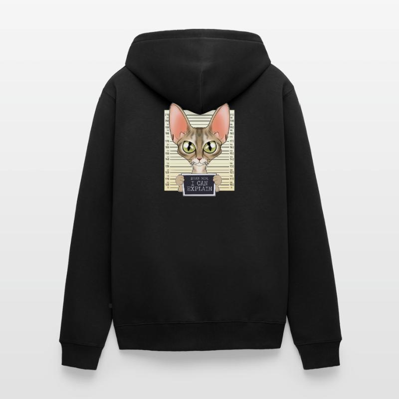 Devon Rex Cat Mom - Dear Mom I Can Explain Unisex Premium Organic Zip Hoodie