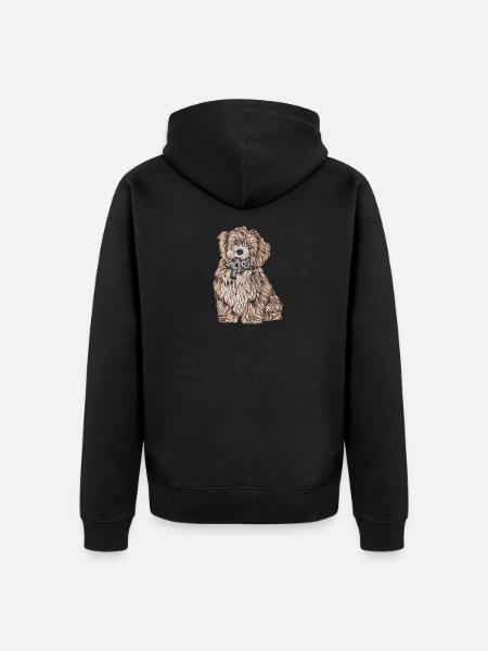 Havanese - Unisex Premium Organic Zip Hoodie - black