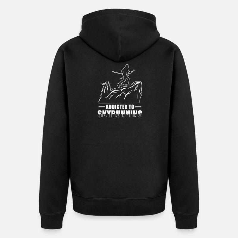 Skyrunning - Veste à capuche bio Premium Unisexe - noir