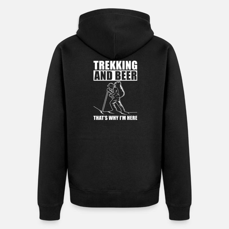Trekking - Veste à capuche bio Premium Unisexe - noir