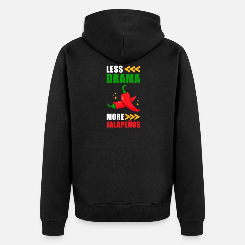 Jalapenos - Unisex Premium Bio Zip Hoodie - Schwarz
