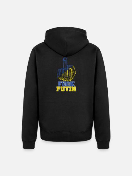 Fuck Poutine - Veste à capuche bio Premium Unisexe - noir