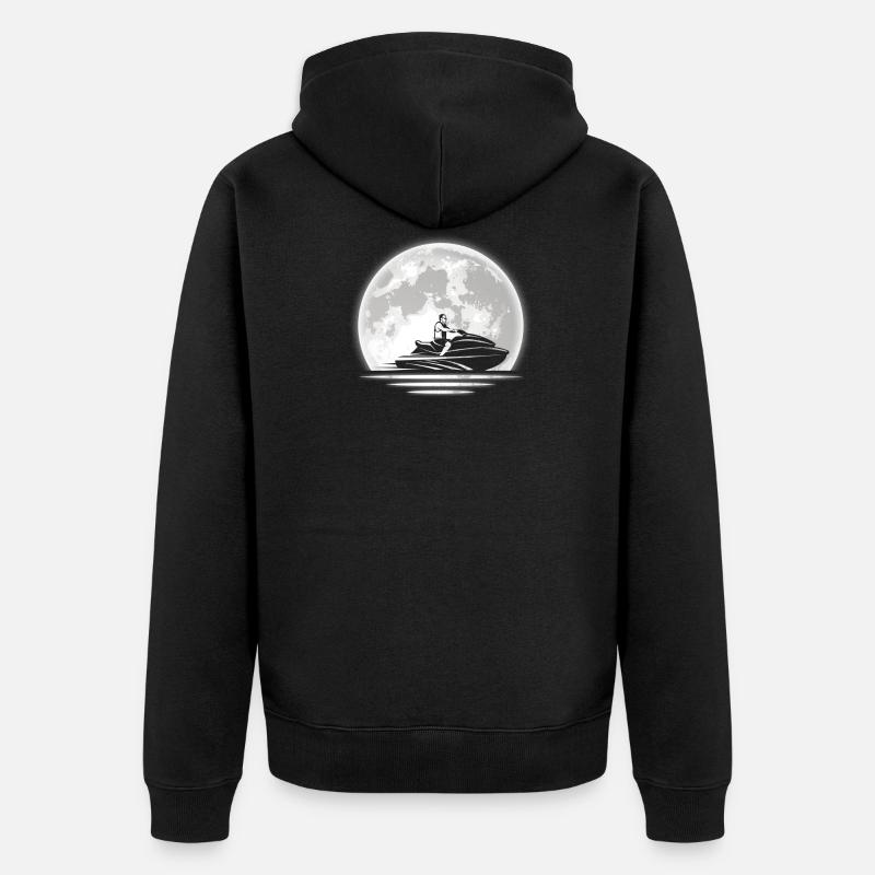 Jet ski - Veste à capuche bio Premium Unisexe - noir
