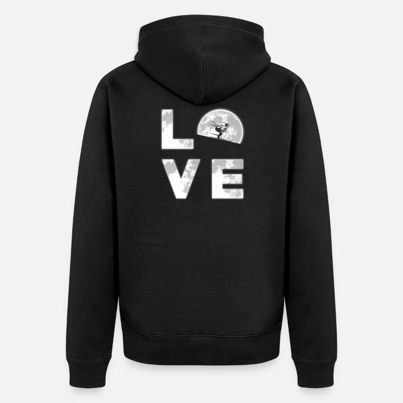 Ski - Veste à capuche bio Premium Unisexe - noir