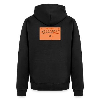 Compteur de volume - Veste à capuche bio Premium Unisexe - noir - Dos - Nico (187cm)