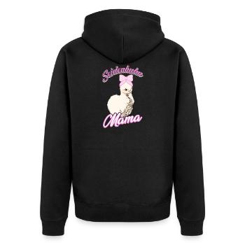 Seidenhühner japanisches Seidenhuhn Hühnerhalter - Unisex Premium Bio Zip Hoodie - Schwarz - Hinten - Nico (187cm)