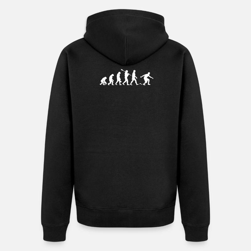 Boule Evolution - Unisex Premium Organic Zip Hoodie - black