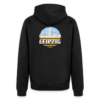 LEIPZIG - Veste à capuche bio Premium Unisexe - noir - Dos - Nico (187cm)