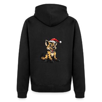 Noël de la hyène - Veste à capuche bio Premium Unisexe - noir - Dos - Nico (187cm)
