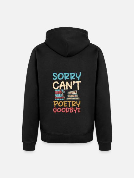 Book Writing Literature - Unisex Premium Organic Zip Hoodie - black