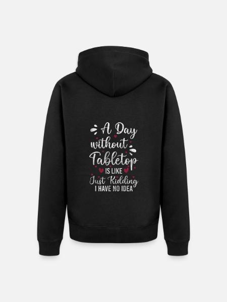 Board Game Game Board - Unisex Premium Organic Zip Hoodie - black