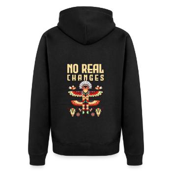 Totem Ritual Raven Guardian - Unisex Premium Organic Zip Hoodie - black - Back - Nico (187cm)