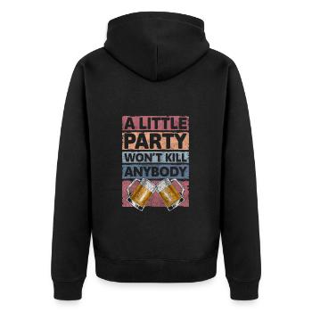 Celebration Friends Men's Night Out Community - Unisex Premium Organic Zip Hoodie - black - Back - Nico (187cm)