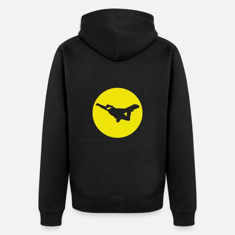 Snowboard Méthode Air - Veste à capuche bio Premium Unisexe - noir