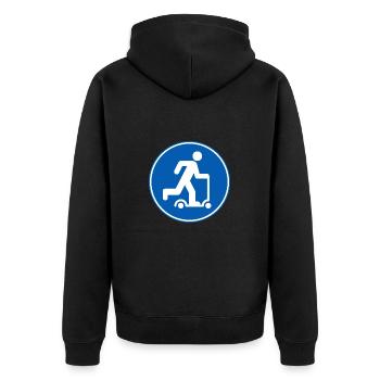 Trottinette Kick Trottinette Freestyler - Veste à capuche bio Premium Unisexe - noir - Dos - Nico (187cm)