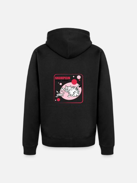 Sternzeichen Skorpion - Unisex Premium Bio Zip Hoodie -