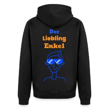 Le petit-fils chéri - Veste à capuche bio Premium Unisexe - noir - Dos - Nico (187cm)