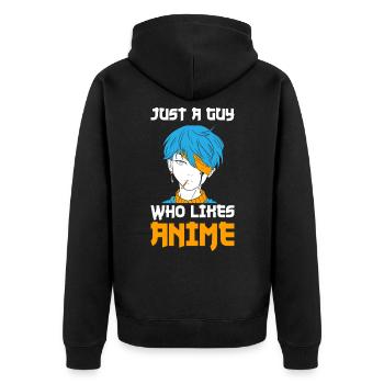Anime Série Japonaise Manga Anime Cadeaux - Veste à capuche bio Premium Unisexe - noir - Dos - Nico (187cm)