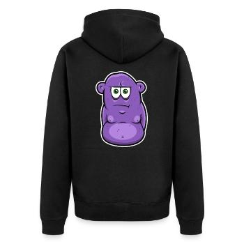 Monstre sérieux - Veste à capuche bio Premium Unisexe - noir - Dos - Nico (187cm)