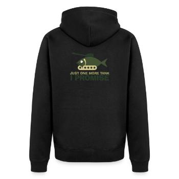 Fishkeeping - Unisex Premium Organic Zip Hoodie - black - Back - Nico (187cm)