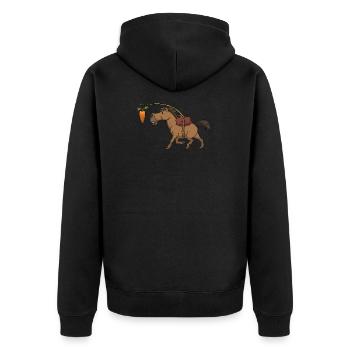 Pony - Veste à capuche bio Premium Unisexe - noir - Dos - Nico (187cm)
