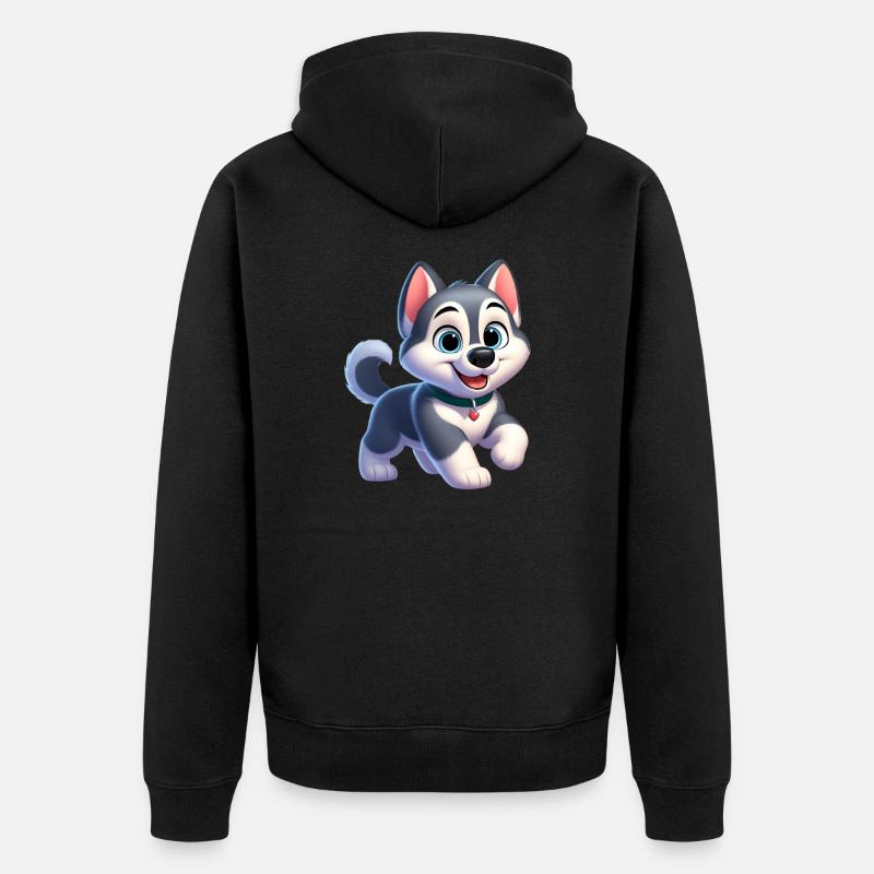 husky 2 - Veste à capuche bio Premium Unisexe - noir
