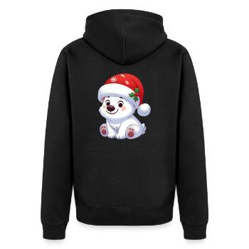 polar bear 13 - Veste à capuche bio Premium Unisexe - noir - Dos - Nico (187cm)