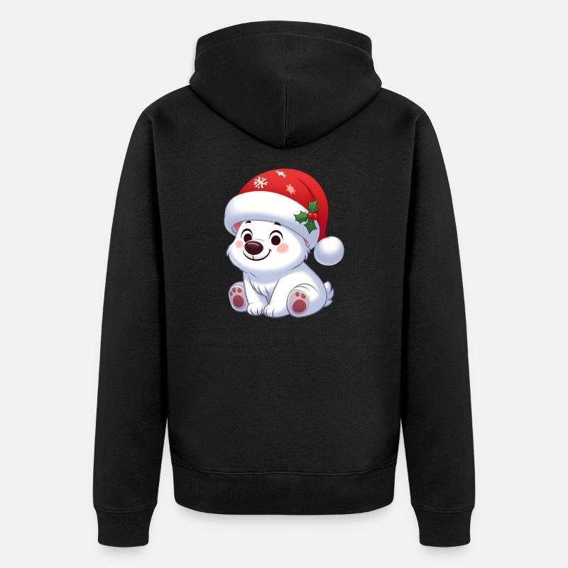 polar bear 13 - Veste à capuche bio Premium Unisexe - noir