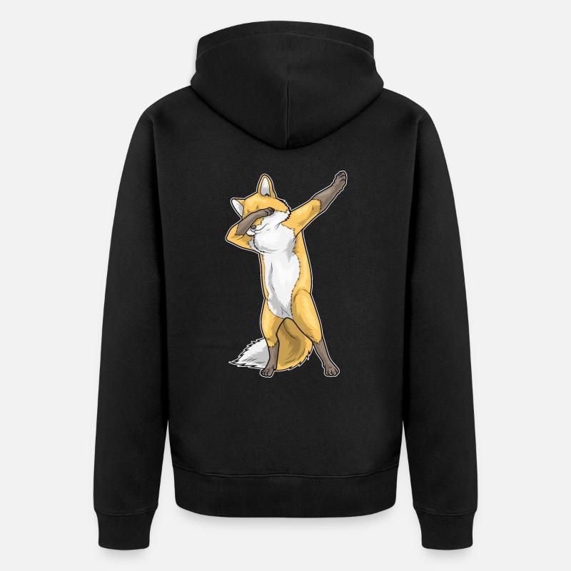 Danse Hip Hop Fox - Veste à capuche bio Premium Unisexe - noir