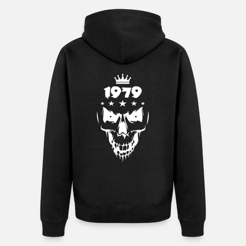 Crâne (1979) - Veste à capuche bio Premium Unisexe - noir