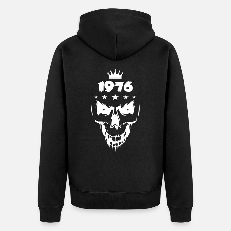 Crâne (1976) - Veste à capuche bio Premium Unisexe - noir