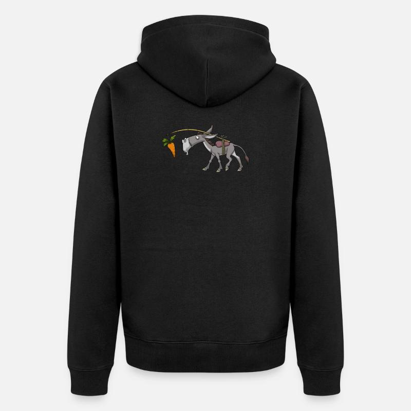 L’âne - Veste à capuche bio Premium Unisexe - noir