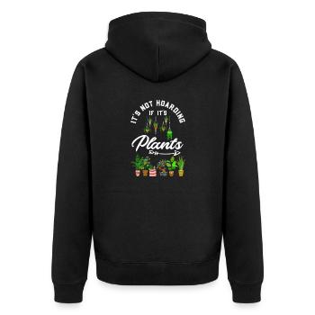 Jardinier amateur Jardinier - Veste à capuche bio Premium Unisexe - noir - Dos - Nico (187cm)