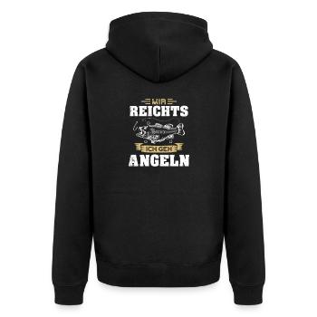 Angel Angler Disant - Veste à capuche bio Premium Unisexe - noir - Dos - Nico (187cm)