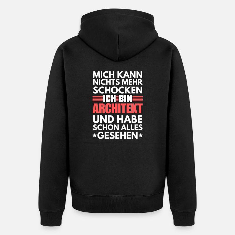 Architecte inébranlable - Veste à capuche bio Premium Unisexe - noir