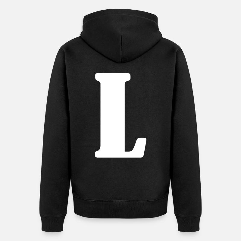 L - Veste à capuche bio Premium Unisexe - noir