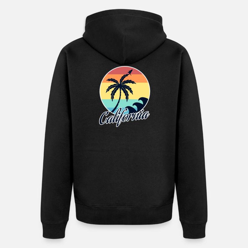 Californie - Veste à capuche bio Premium Unisexe - noir