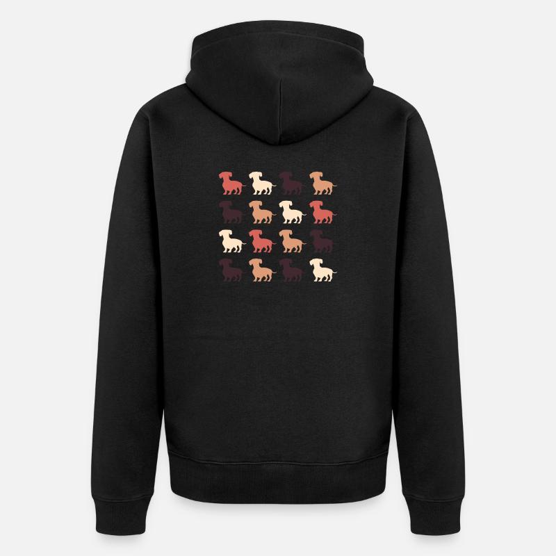 Teckel - Veste à capuche bio Premium Unisexe - noir