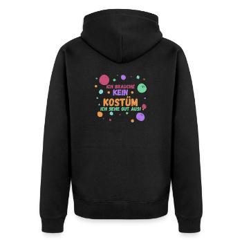 Costume de carnaval Carnaval - Veste à capuche bio Premium Unisexe - noir - Dos - Nico (187cm)