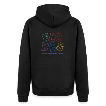 Breathtaking Beauty of Flores Indonesia - Unisex Premium Organic Zip Hoodie - black - Back - Nico (187cm)
