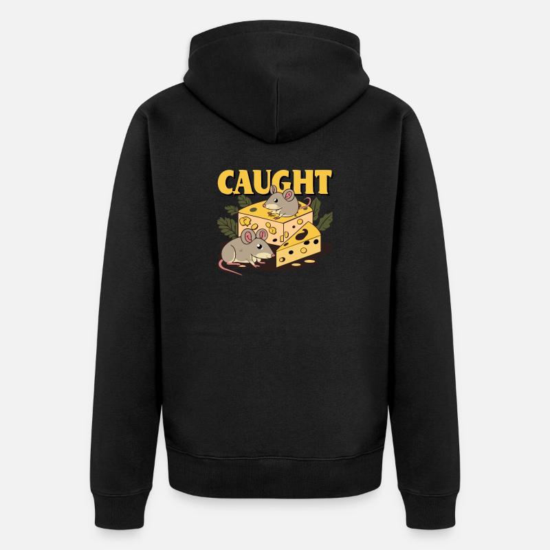 SOURIS - Veste à capuche bio Premium Unisexe - noir