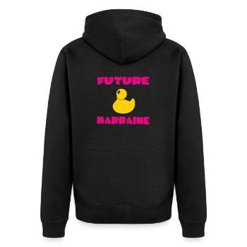 FUTURE MARRAINE - Veste à capuche bio Premium Unisexe - noir - Dos - Nico (187cm)